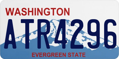 WA license plate ATR4296