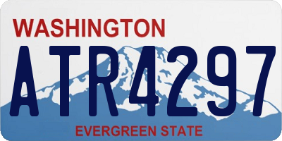 WA license plate ATR4297
