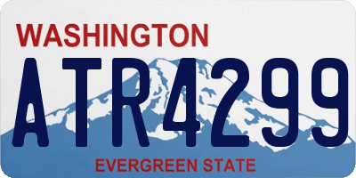 WA license plate ATR4299