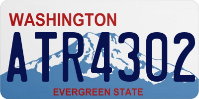 WA license plate ATR4302