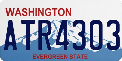 WA license plate ATR4303