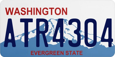 WA license plate ATR4304