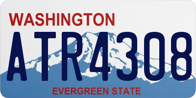 WA license plate ATR4308