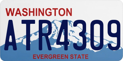 WA license plate ATR4309
