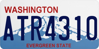 WA license plate ATR4310