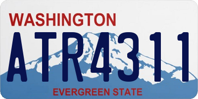 WA license plate ATR4311