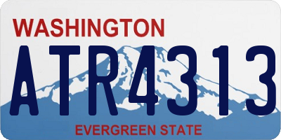 WA license plate ATR4313