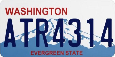 WA license plate ATR4314