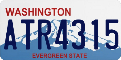 WA license plate ATR4315