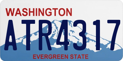 WA license plate ATR4317