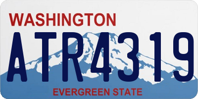 WA license plate ATR4319