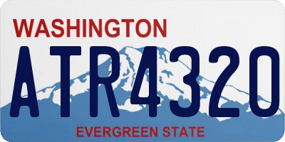 WA license plate ATR4320
