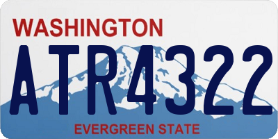 WA license plate ATR4322