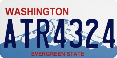 WA license plate ATR4324