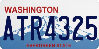 WA license plate ATR4325