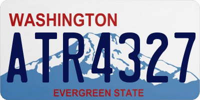 WA license plate ATR4327