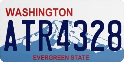 WA license plate ATR4328