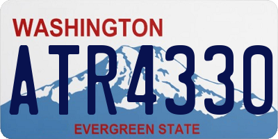 WA license plate ATR4330