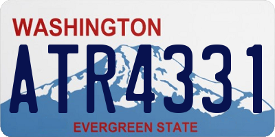 WA license plate ATR4331