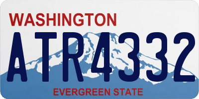 WA license plate ATR4332