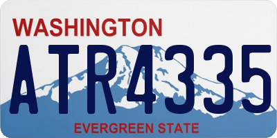 WA license plate ATR4335