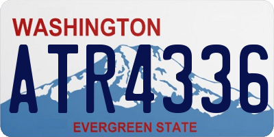 WA license plate ATR4336