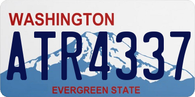 WA license plate ATR4337
