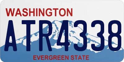 WA license plate ATR4338