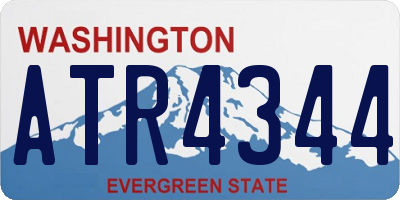 WA license plate ATR4344