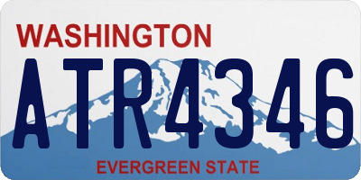 WA license plate ATR4346