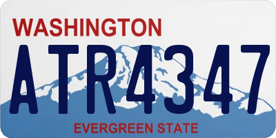 WA license plate ATR4347