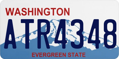 WA license plate ATR4348