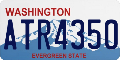 WA license plate ATR4350