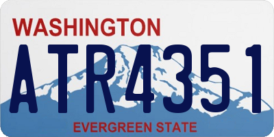 WA license plate ATR4351