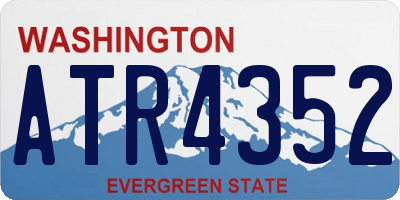 WA license plate ATR4352