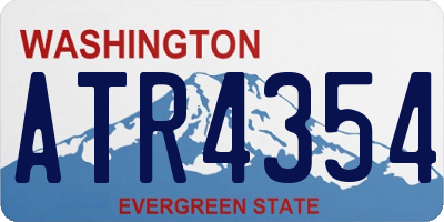 WA license plate ATR4354