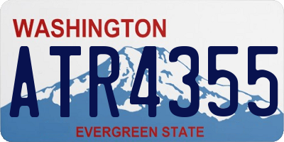 WA license plate ATR4355