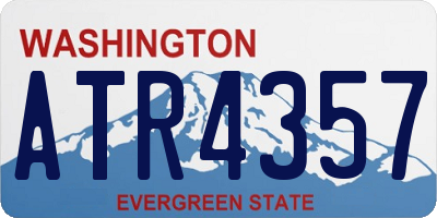 WA license plate ATR4357