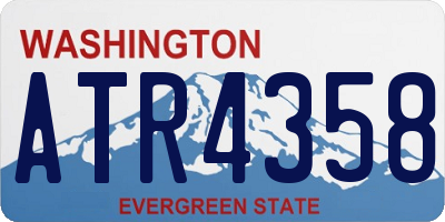 WA license plate ATR4358