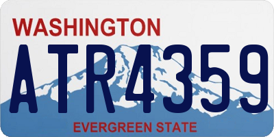 WA license plate ATR4359