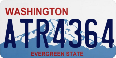 WA license plate ATR4364