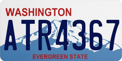 WA license plate ATR4367