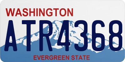 WA license plate ATR4368