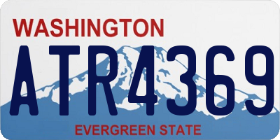 WA license plate ATR4369