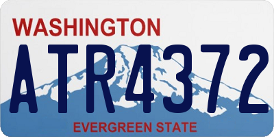 WA license plate ATR4372