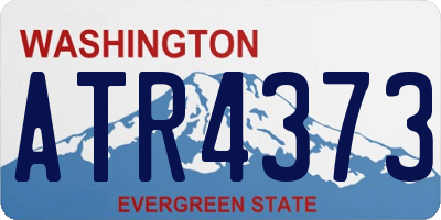 WA license plate ATR4373