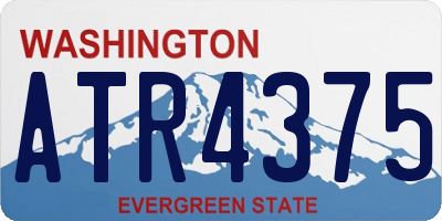 WA license plate ATR4375