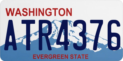 WA license plate ATR4376