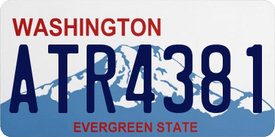 WA license plate ATR4381