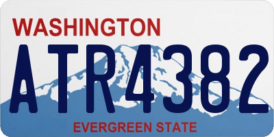 WA license plate ATR4382
